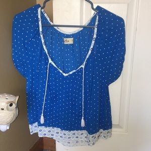 Hollister shirt with tassels